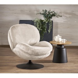 'SHELL Relaxation Armchair, Cream'
