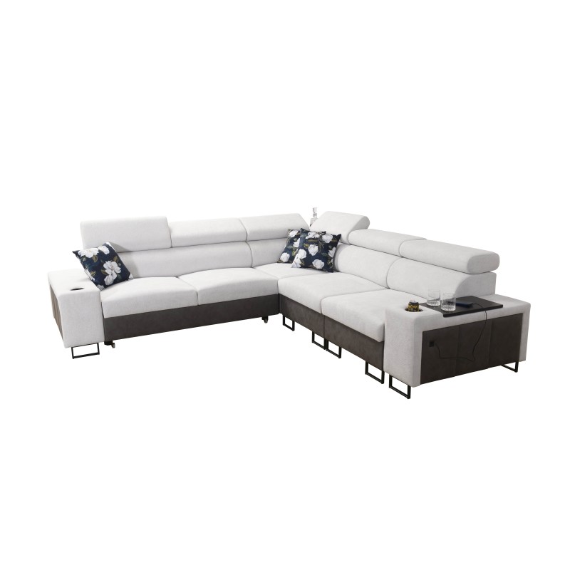 Esquina Prestige III con función de cama y puerto USB - Suave al tacto, Freya 210.02 + Tauro 8202. Esquina Prestige III con función de cama y puerto USB - Suave al tacto, Freya 210.02 + Tauro 8202.
