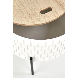 'SINTRA White / Black Bench with Storage' 'SINTRA White / Black Bench with Storage'