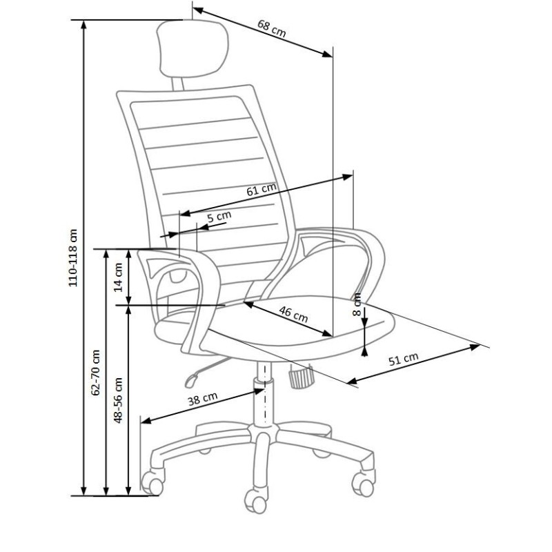 'SOCKET Office Chair in White-Black' 'SOCKET Office Chair in White-Black'