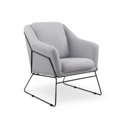 'SOFT 2 Relaxation Armchair Black Frame, Light Ash'