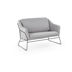 'SOFT 2 XL Double Relaxation Chair with Black Frame, Light Ash'