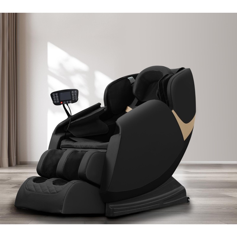 'SOLARIA Relaxation Armchair with Massage and Heating Function, Black' 'SOLARIA Relaxation Armchair with Massage and Heating Function, Black'