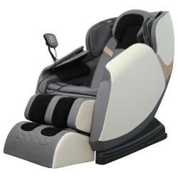 'SOLARIA Relaxation Armchair with Massage and Heating Function, Cream / Ash'