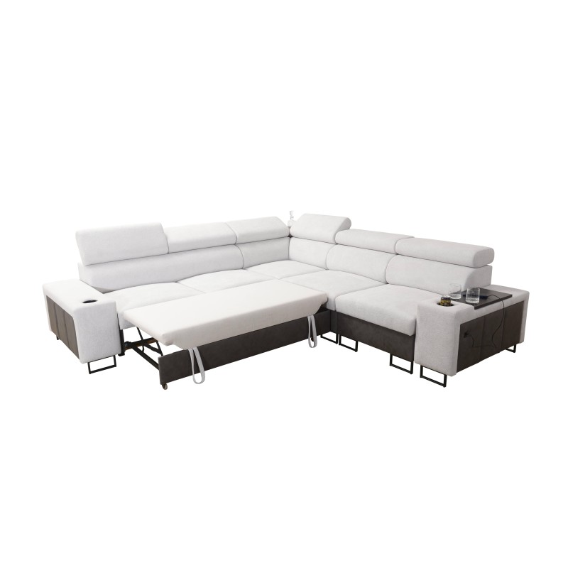 Esquina Prestige III con función de cama y puerto USB - Suave al tacto, Freya 210.02 + Tauro 8202. Esquina Prestige III con función de cama y puerto USB - Suave al tacto, Freya 210.02 + Tauro 8202.