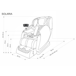 'SOLARIA Relaxation Armchair with Massage and Heating Function, Cream / Ash' 'SOLARIA Relaxation Armchair with Massage and Heating Function, Cream / Ash'