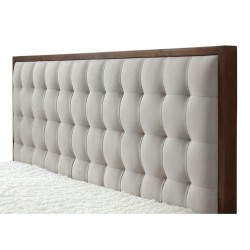 'SOLOMO Beige Bed / Walnut' 'SOLOMO Beige Bed / Walnut'