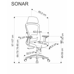 SONAR fotel gabinetowy czarny SONAR fotel gabinetowy czarny