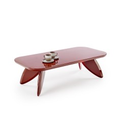 'SORAYA Coffee Table, Burgundy'