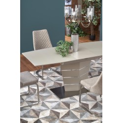 'SORENTO Extendable Beige Matte Table' 'SORENTO Extendable Beige Matte Table'