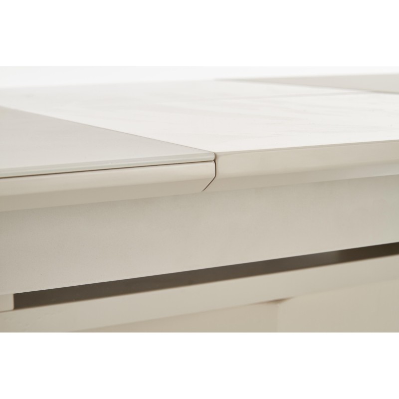 'SORENTO Extendable Beige Matte Table' 'SORENTO Extendable Beige Matte Table'