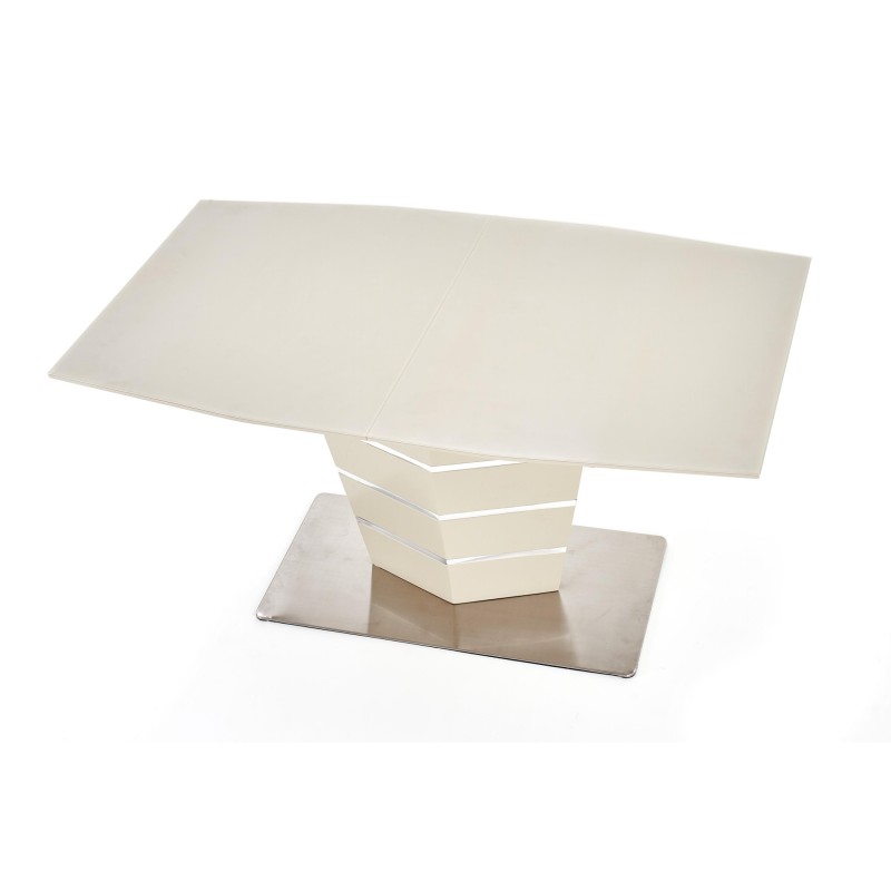 'SORENTO Extendable Beige Matte Table' 'SORENTO Extendable Beige Matte Table'