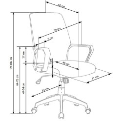 'SPIN 2 Light Ash / White Office Chair' 'SPIN 2 Light Ash / White Office Chair'