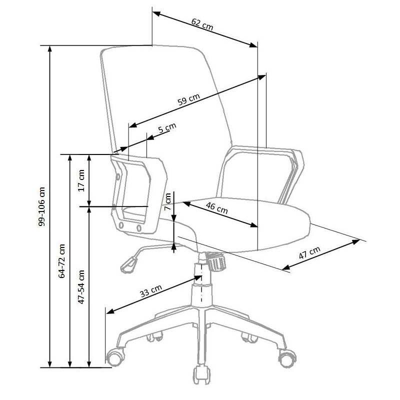 'SPIN 2 Light Ash / White Office Chair' 'SPIN 2 Light Ash / White Office Chair'