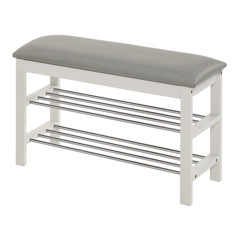 'ST11 White / Ash Grey Shoe Rack' 'ST11 White / Ash Grey Shoe Rack'