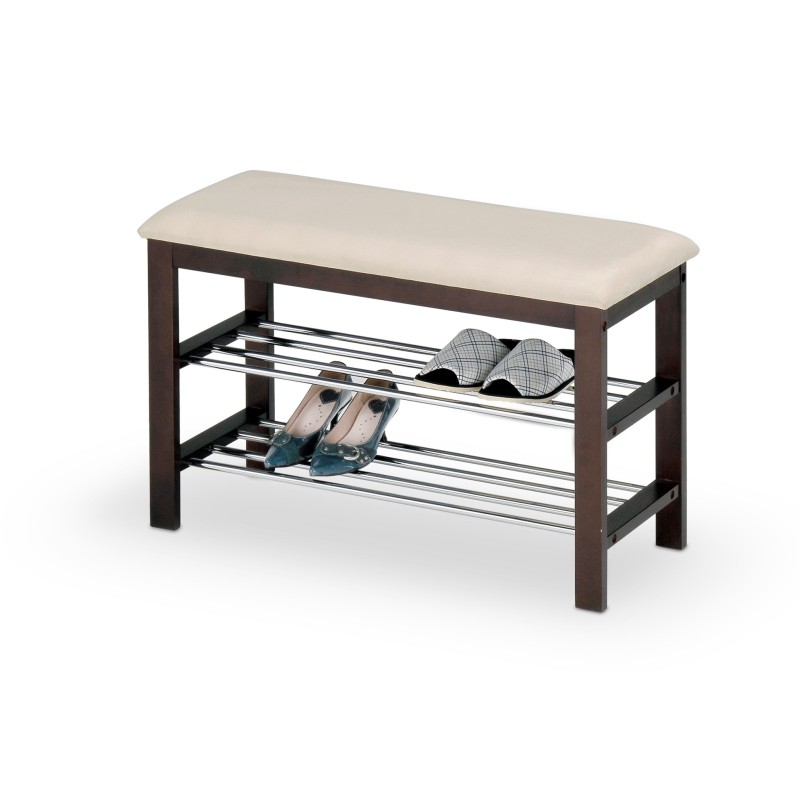 'ST3 Shoe Rack, Wenge/Cream' 'ST3 Shoe Rack, Wenge/Cream'