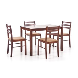'NEW STARTER 2 Set: Table + 4 Espresso Chairs'