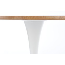 'STING Table Top - Natural, Leg - White' 'STING Table Top - Natural, Leg - White'