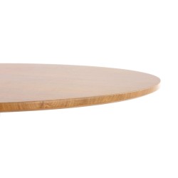 'STING Table Top - Natural, Leg - White' 'STING Table Top - Natural, Leg - White'