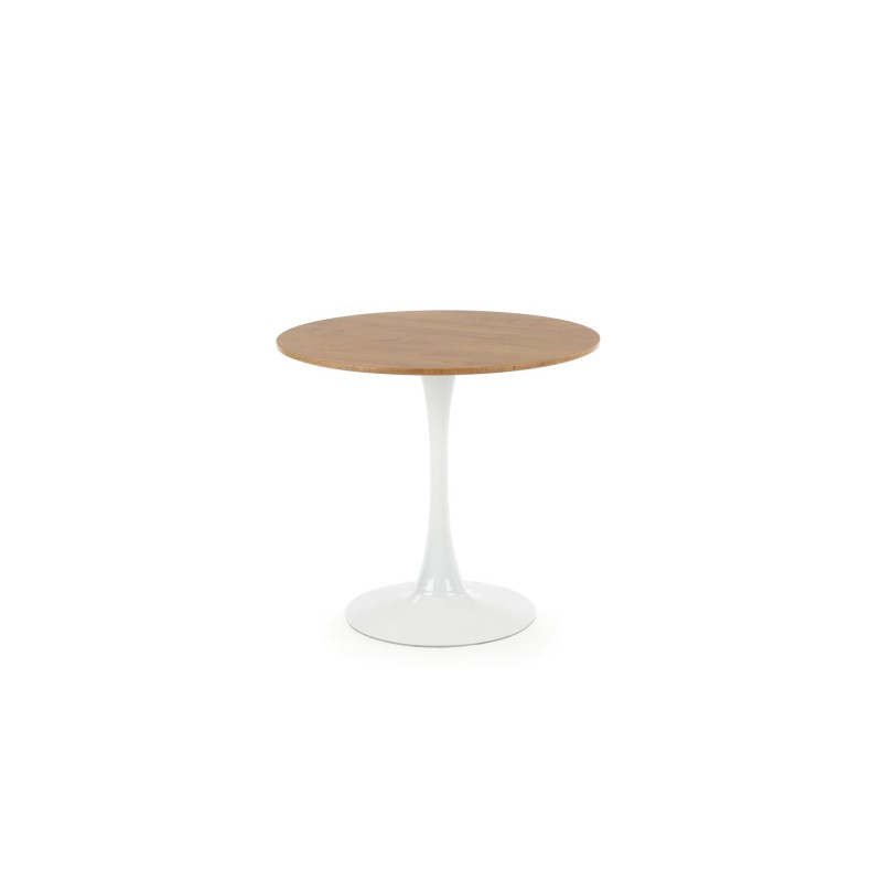 'STING Table Top - Natural, Leg - White' 'STING Table Top - Natural, Leg - White'