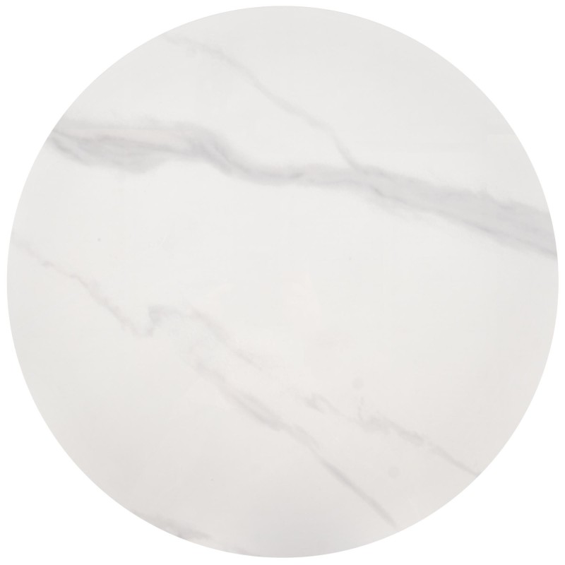 'TALBI White Marble Coffee Table / White / Gold' 'TALBI White Marble Coffee Table / White / Gold'