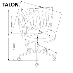 TALON fotel gabinetowy jasny beżowy (1p 1szt) TALON fotel gabinetowy jasny beżowy (1p 1szt)