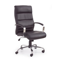 'TEXAS Black Office Chair - Leather'