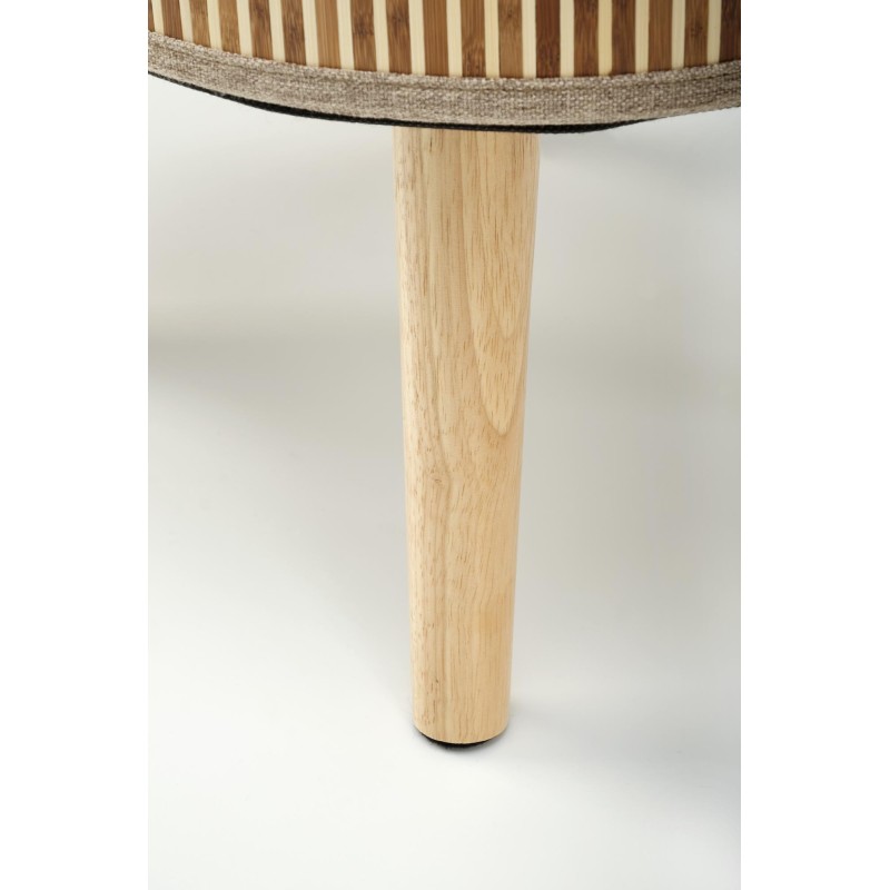 'TICO Set of 2 Poufs with Storage Function, Beige' 'TICO Set of 2 Poufs with Storage Function, Beige'