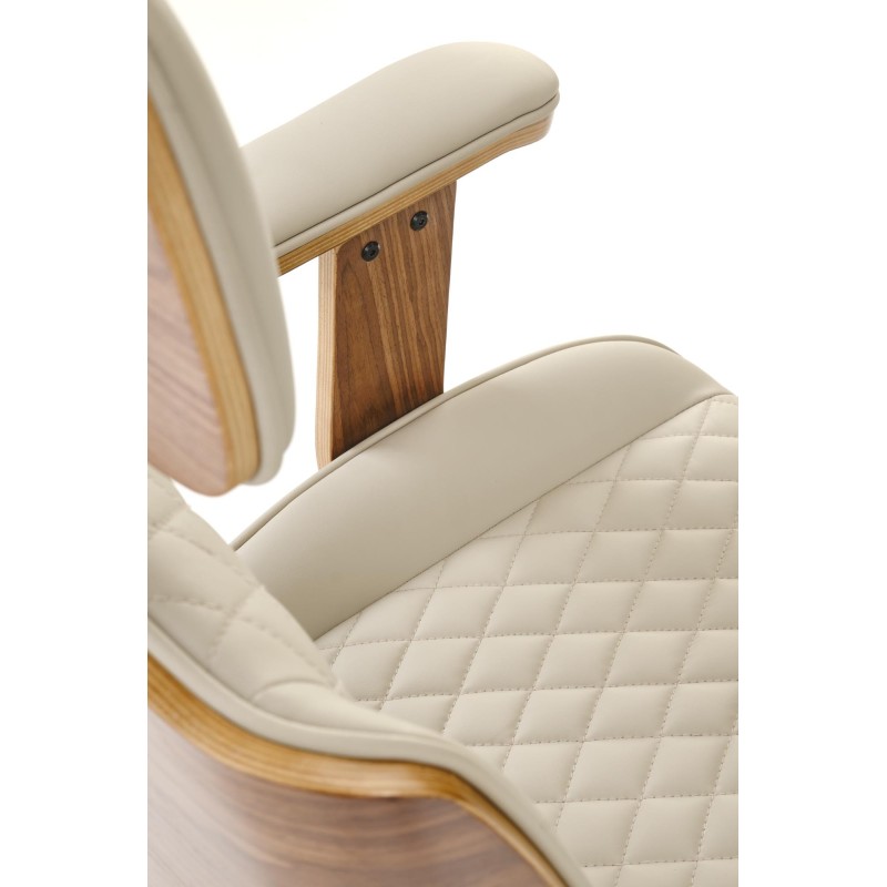 'TIMBER Walnut/Beige Office Armchair' 'TIMBER Walnut/Beige Office Armchair'