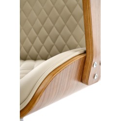 TIMBER fotel gabinetowy orzechowy/beżowy TIMBER fotel gabinetowy orzechowy/beżowy