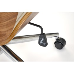 'TIMBER Walnut/Beige Office Armchair' 'TIMBER Walnut/Beige Office Armchair'