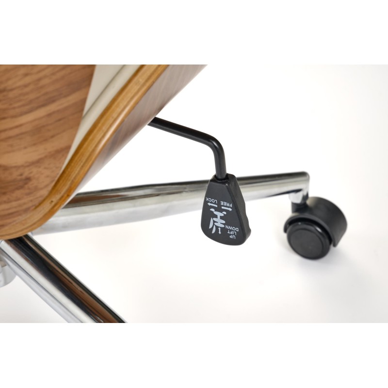 'TIMBER Walnut/Beige Office Armchair' 'TIMBER Walnut/Beige Office Armchair'