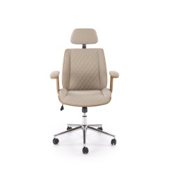 'TIMBER Walnut/Beige Office Armchair' 'TIMBER Walnut/Beige Office Armchair'