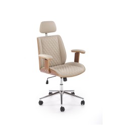 'TIMBER Walnut/Beige Office Armchair' 'TIMBER Walnut/Beige Office Armchair'