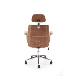 'TIMBER Walnut/Beige Office Armchair' 'TIMBER Walnut/Beige Office Armchair'