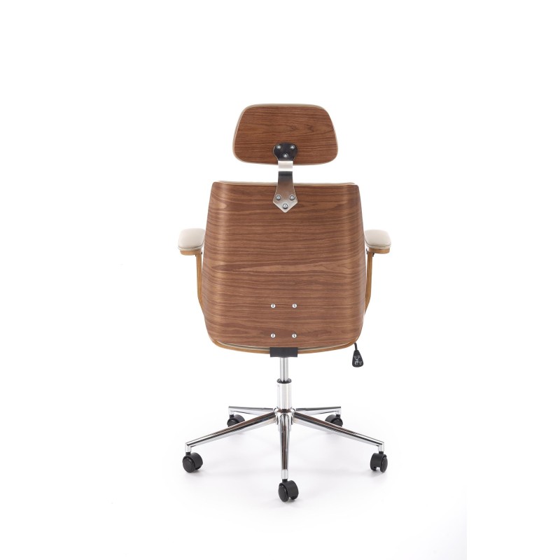 'TIMBER Walnut/Beige Office Armchair' 'TIMBER Walnut/Beige Office Armchair'