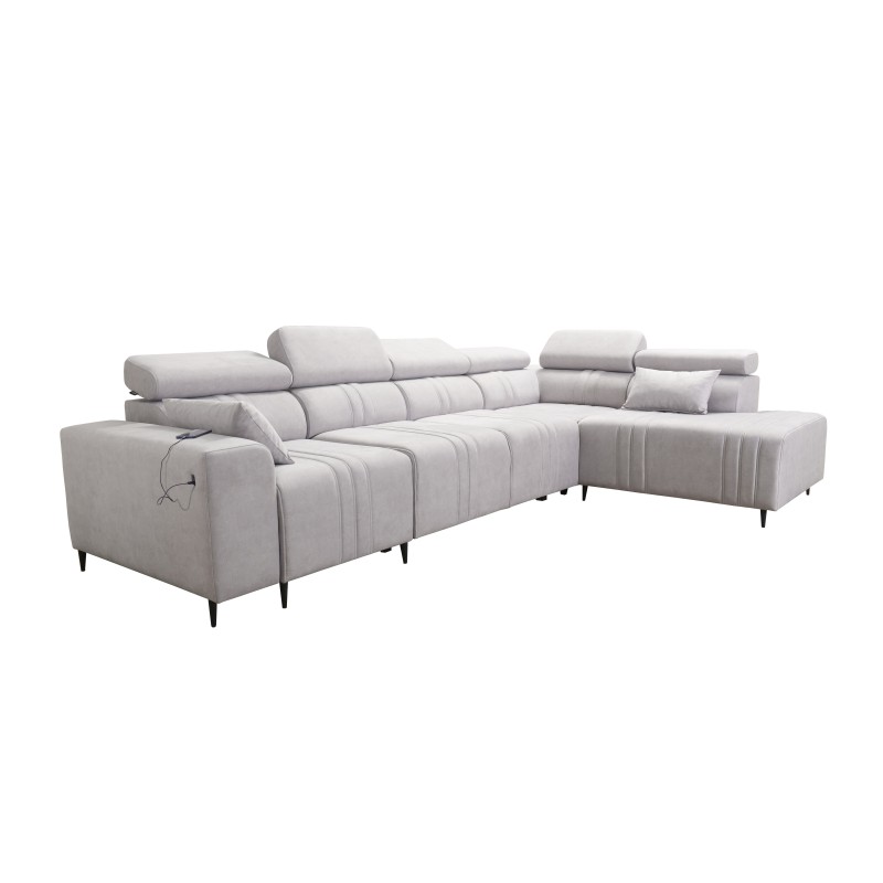 Exclusive Verona XI Corner Sofa with Sleeping Function in Velvet Fabric, Vena 13 | Your Ideal Furniture Exclusive Verona XI Corner Sofa with Sleeping Function in Velvet Fabric, Vena 13 | Your Ideal Furniture