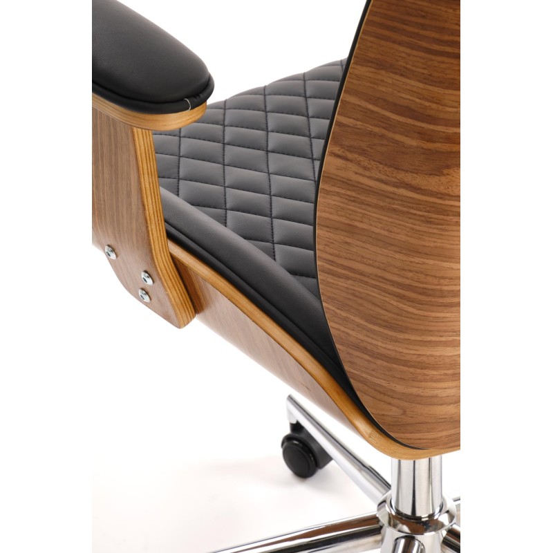 'TIMBER Walnut/Black Office Chair' 'TIMBER Walnut/Black Office Chair'