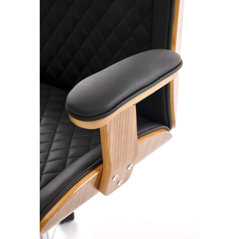 TIMBER fotel gabinetowy orzechowy/czarny TIMBER fotel gabinetowy orzechowy/czarny
