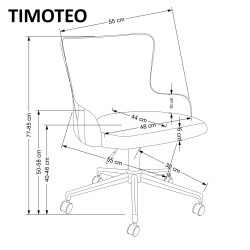 TIMOTEO fotel gabinetowy ciemny zielony (1p 1szt) TIMOTEO fotel gabinetowy ciemny zielony (1p 1szt)