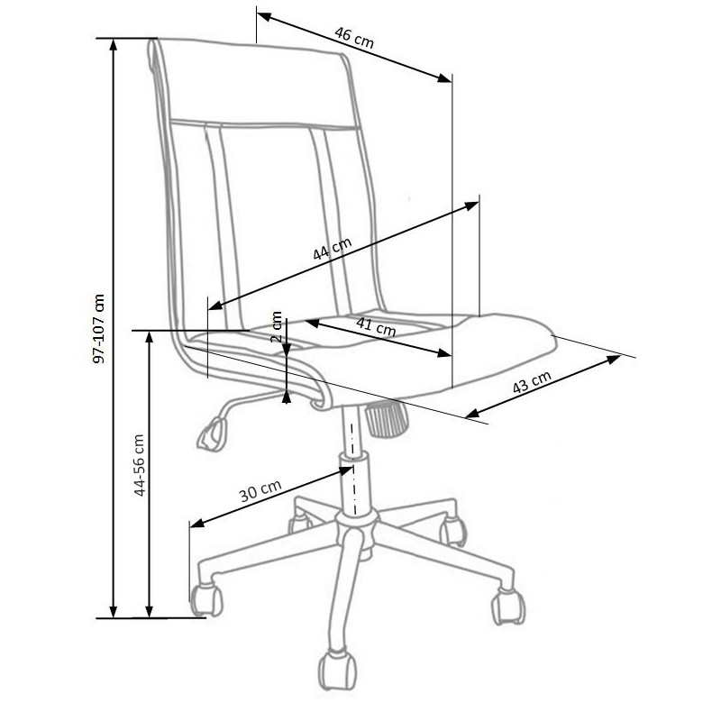'TIROL Office Chair in Ash Grey' 'TIROL Office Chair in Ash Grey'