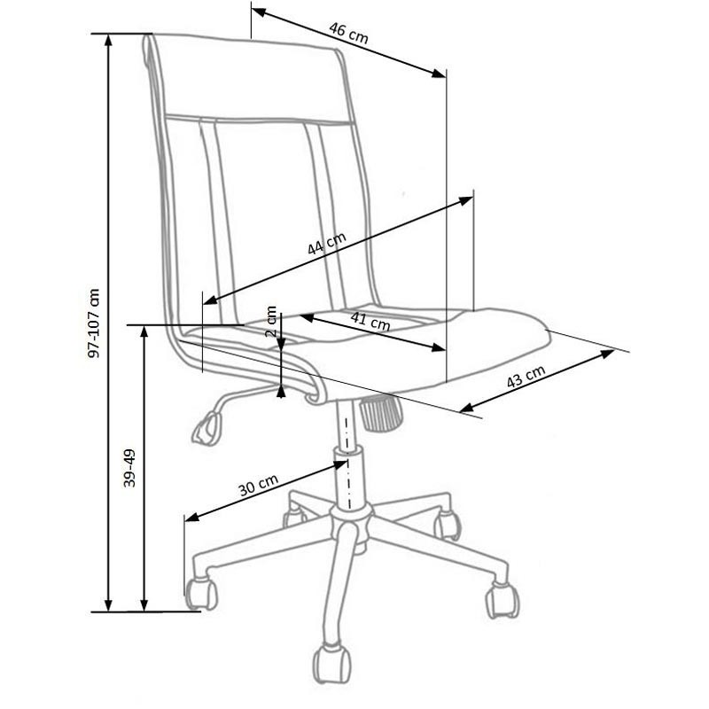 'TIROL Office Chair in Ash Grey' 'TIROL Office Chair in Ash Grey'
