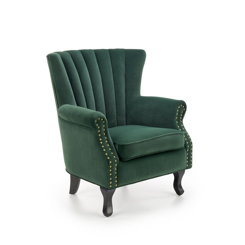 'TITAN Dark Green Armchair'