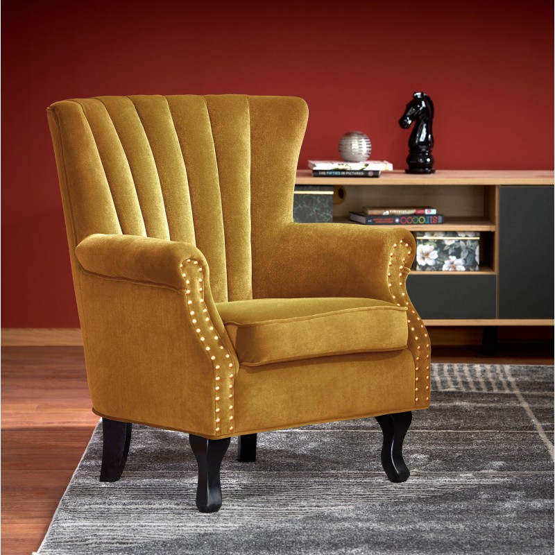 'TITAN Mustard Armchair' 'TITAN Mustard Armchair'