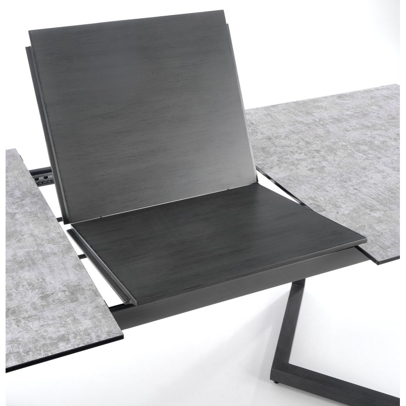 'TIZIANO Extendable Table, Top - Light Ash / Dark Ash, Legs - Dark Ash' 'TIZIANO Extendable Table, Top - Light Ash / Dark Ash, Legs - Dark Ash'