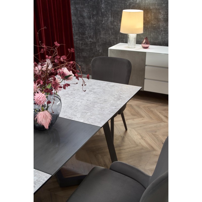 'TIZIANO Extendable Table, Top - Light Ash / Dark Ash, Legs - Dark Ash' 'TIZIANO Extendable Table, Top - Light Ash / Dark Ash, Legs - Dark Ash'