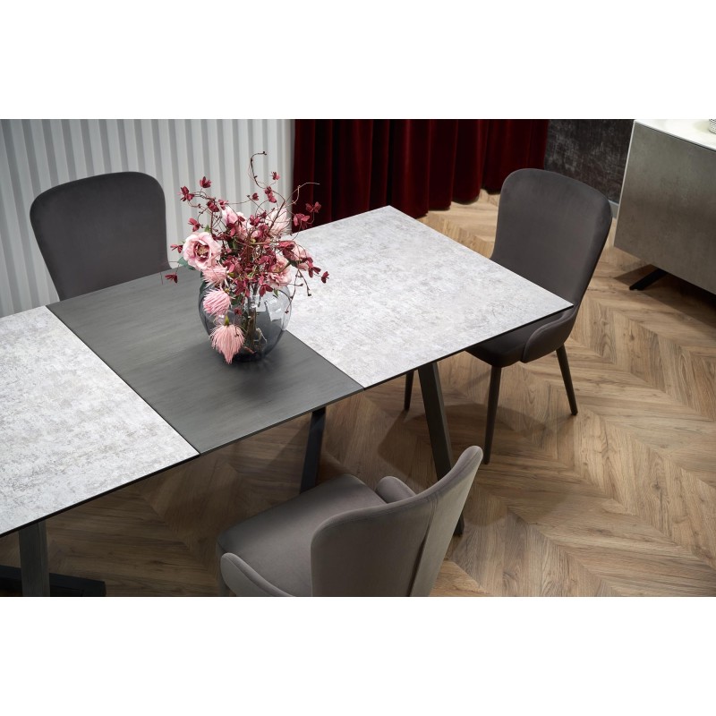 'TIZIANO Extendable Table, Top - Light Ash / Dark Ash, Legs - Dark Ash' 'TIZIANO Extendable Table, Top - Light Ash / Dark Ash, Legs - Dark Ash'