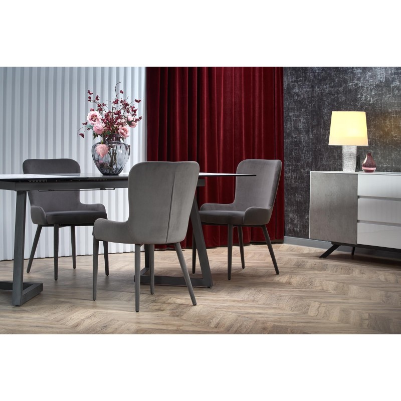 'TIZIANO Extendable Table, Top - Light Ash / Dark Ash, Legs - Dark Ash' 'TIZIANO Extendable Table, Top - Light Ash / Dark Ash, Legs - Dark Ash'