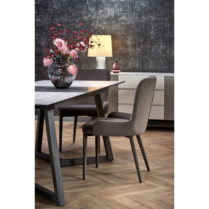 'TIZIANO Extendable Table, Top - Light Ash / Dark Ash, Legs - Dark Ash' 'TIZIANO Extendable Table, Top - Light Ash / Dark Ash, Legs - Dark Ash'