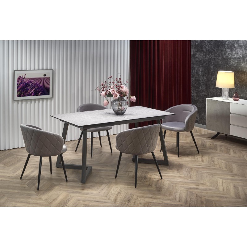'TIZIANO Extendable Table, Top - Light Ash / Dark Ash, Legs - Dark Ash' 'TIZIANO Extendable Table, Top - Light Ash / Dark Ash, Legs - Dark Ash'